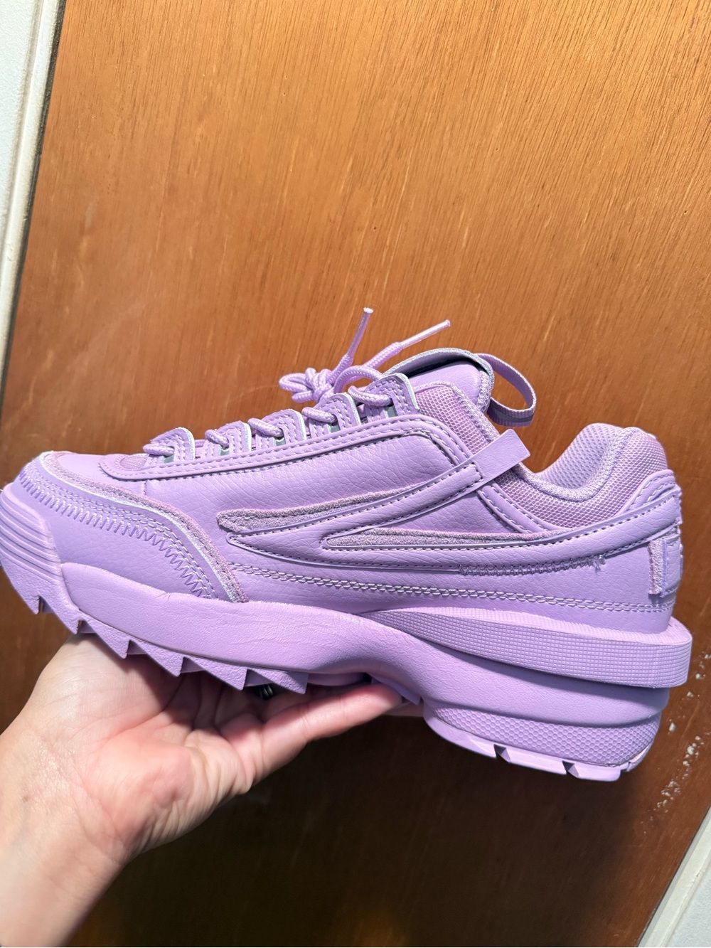 Fila Women's Chunky Platform Sneaker in Lilac
